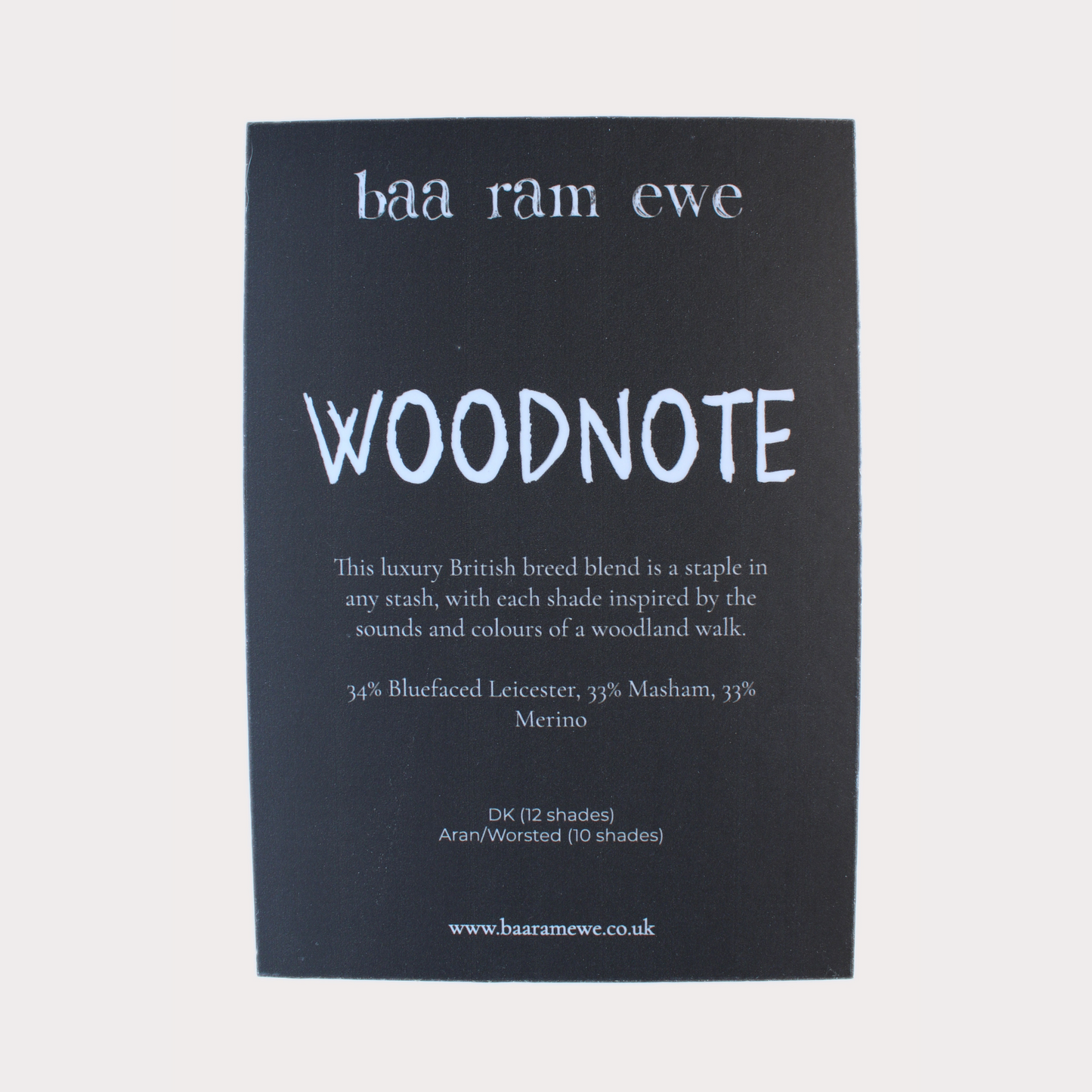 Shop POS- Baa Ram Ewe Woodnote Strut Card