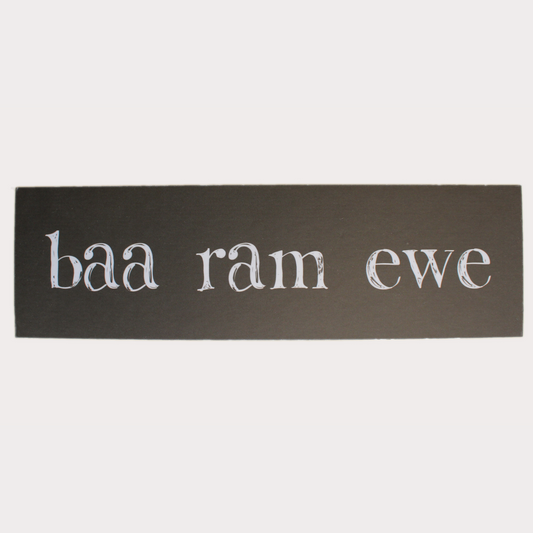 Shop POS- Baa Ram Ewe Sign