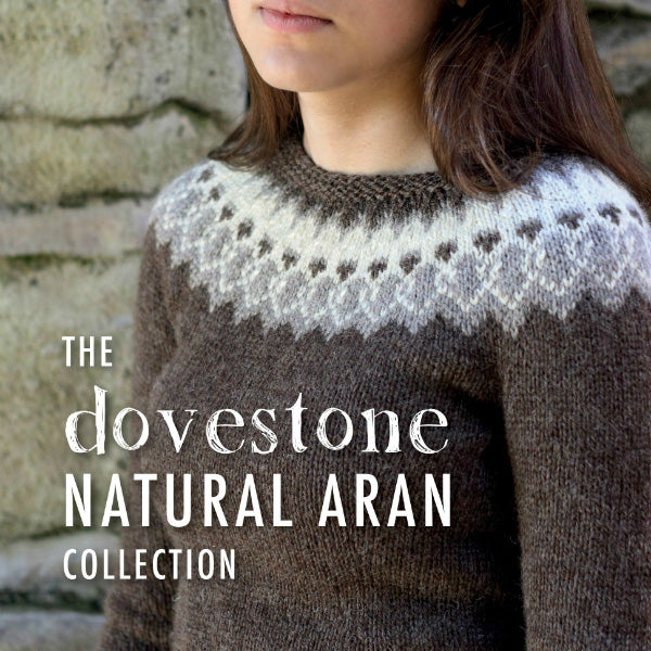 The Dovestone Natural Aran Collection Knitting Book