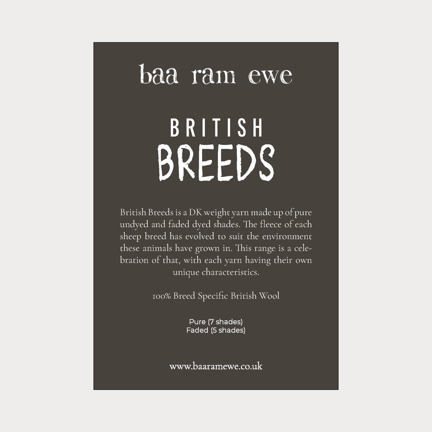 Shop POS- Baa Ram Ewe British Breeds Strut Card