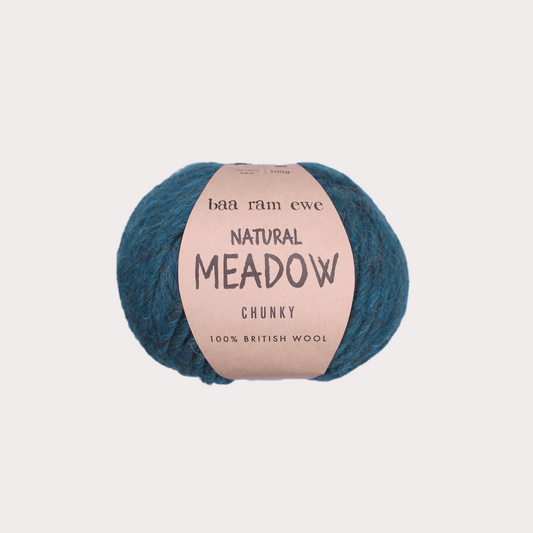 Natural Meadow Chunky Pack of 5: 100% British Hand Knitting Wool 100g Ball
