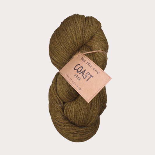 Coast Aran Pack of 5: 100% British Hand Knitting Wool 200g Hank