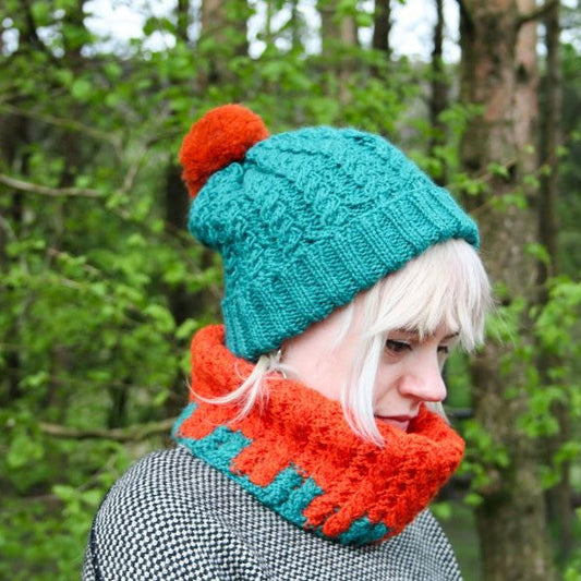 Lymington Hat and Snood Pattern Pack of 5