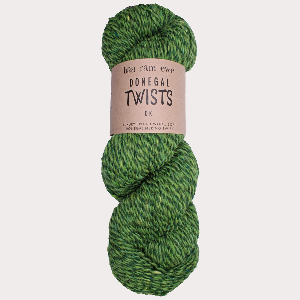 Donegal Twists Pack of 5: 28% Luxury British Wool, 72% Soft Donegal Merino Hand Knitting Wool 100g Hank