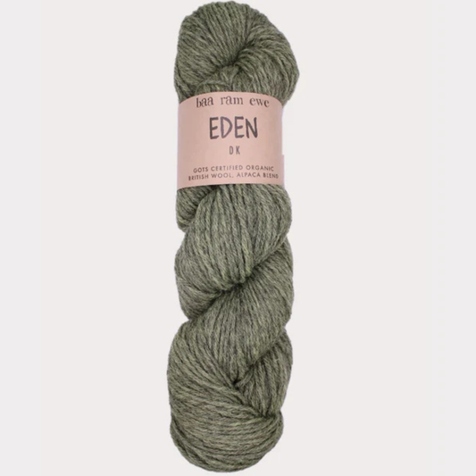 Eden DK Pack Of 5: 70% Organic British Hand Knitting Wool, 30% Alpaca 100g Hank
