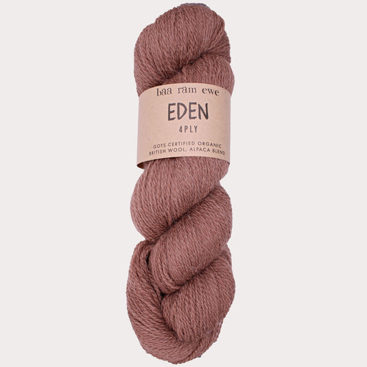 Eden 4Ply Pack Of 5: 70% Organic British Hand Knitting Wool, 30% Alpaca 100g Hank