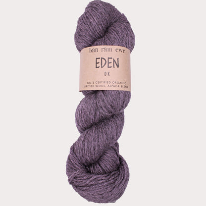 Eden DK Pack Of 5: 70% Organic British Hand Knitting Wool, 30% Alpaca 100g Hank