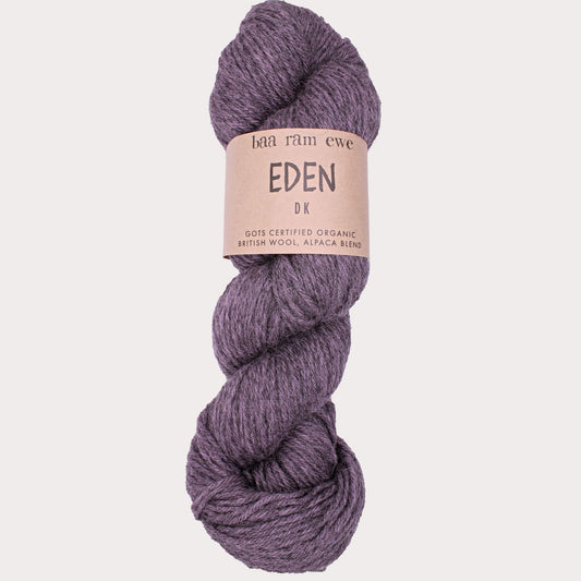 Eden DK Pack Of 5: 70% Organic British Hand Knitting Wool, 30% Alpaca 100g Hank