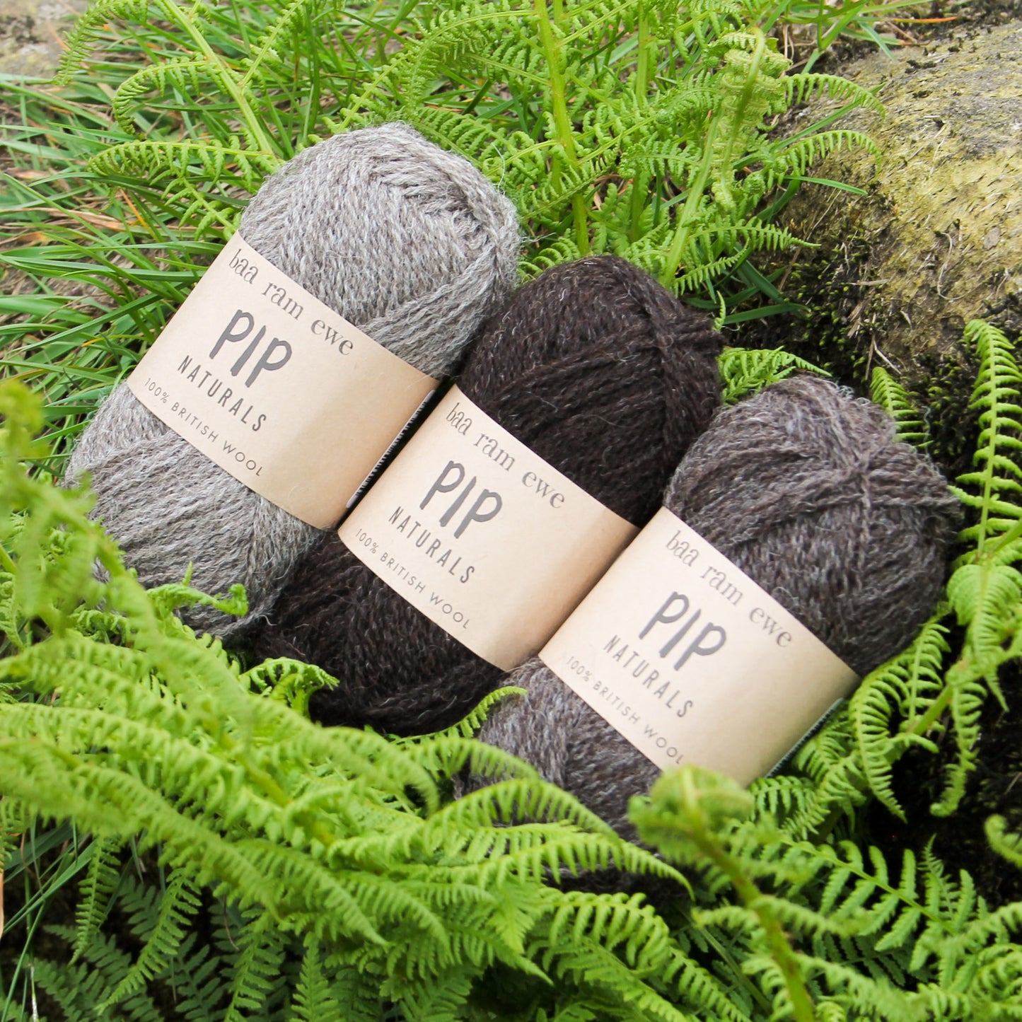 Pip Naturals (Undyed) 4ply: 100% British Hand Knitting Wool 25g Ball