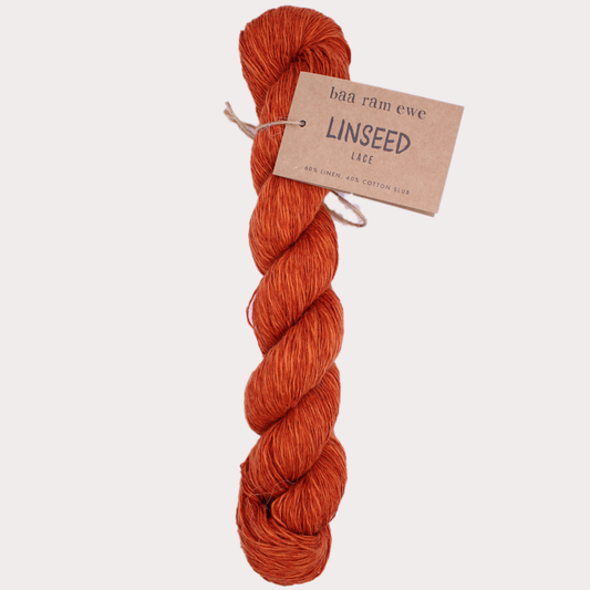 Linseed Pack of 5: 60% Linen 40% Cotton Hand Knitting Yarn 50g Hank