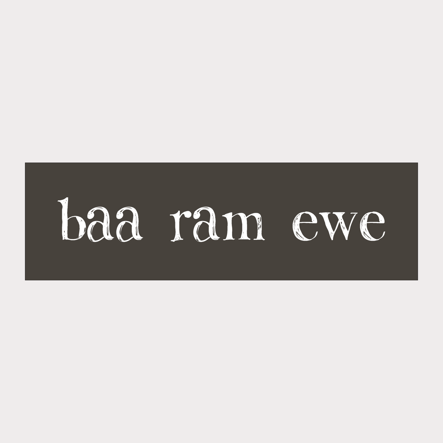 Shop POS- Baa Ram Ewe Sign
