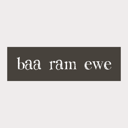 Shop POS- Baa Ram Ewe Sign