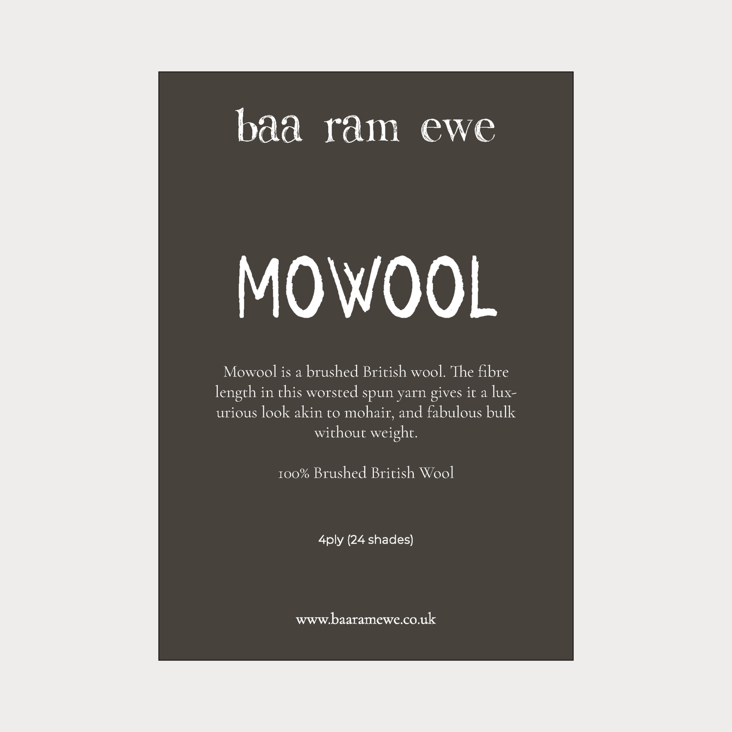 Shop POS- Baa Ram Ewe Mowool Strut Card