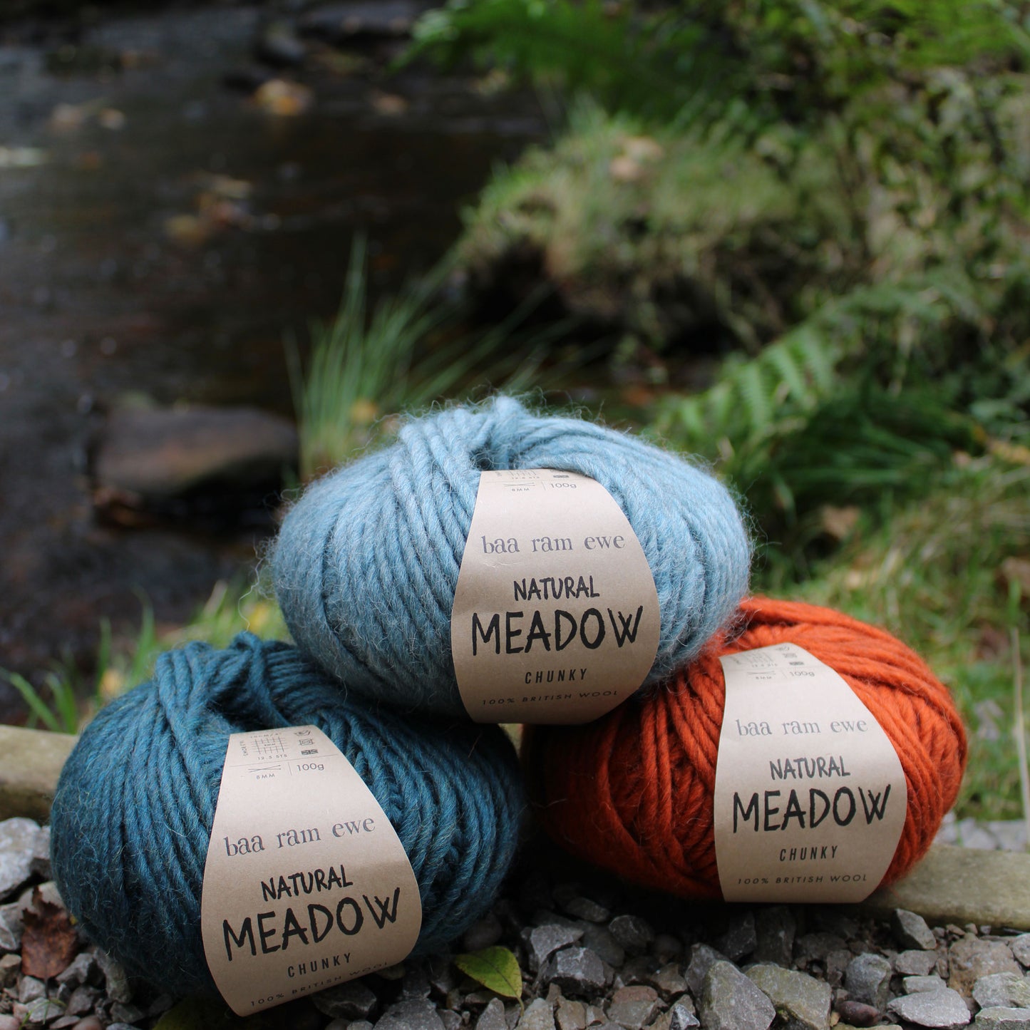 Natural Meadow Chunky 100% British Hand Knitting Wool