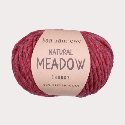 Natural Meadow Chunky Pack of 5: 100% British Hand Knitting Wool 100g Ball