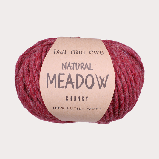 Natural Meadow Chunky Pack of 5: 100% British Hand Knitting Wool 100g Ball