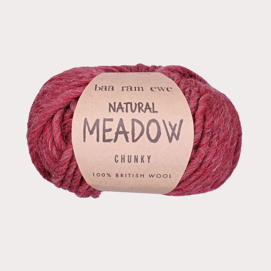 Natural Meadow Chunky Pack of 5: 100% British Hand Knitting Wool 100g Ball