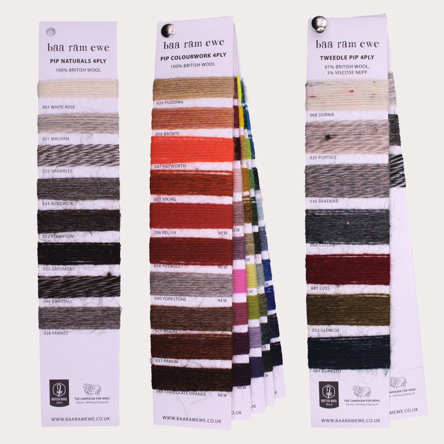 Baa Ram Ewe Shadecards