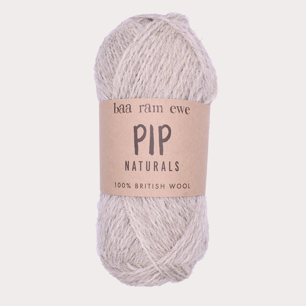 Pip Naturals (Undyed) 4ply Pack Of 10: 100% British Hand Knitting Wool 25g Ball