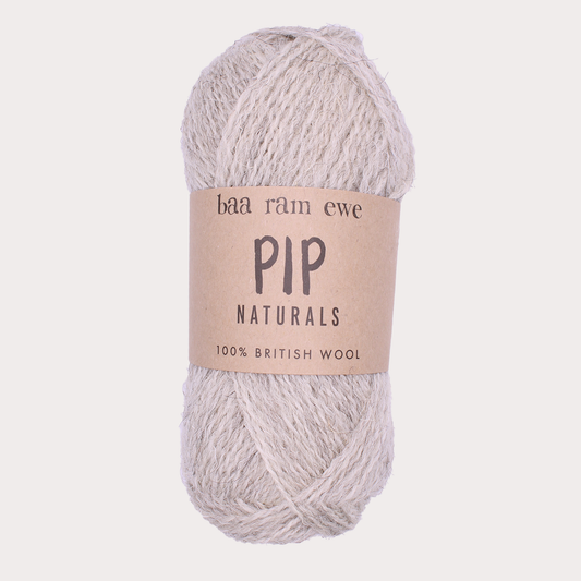 Pip Naturals (Undyed) 4ply Pack Of 10: 100% British Hand Knitting Wool 25g Ball