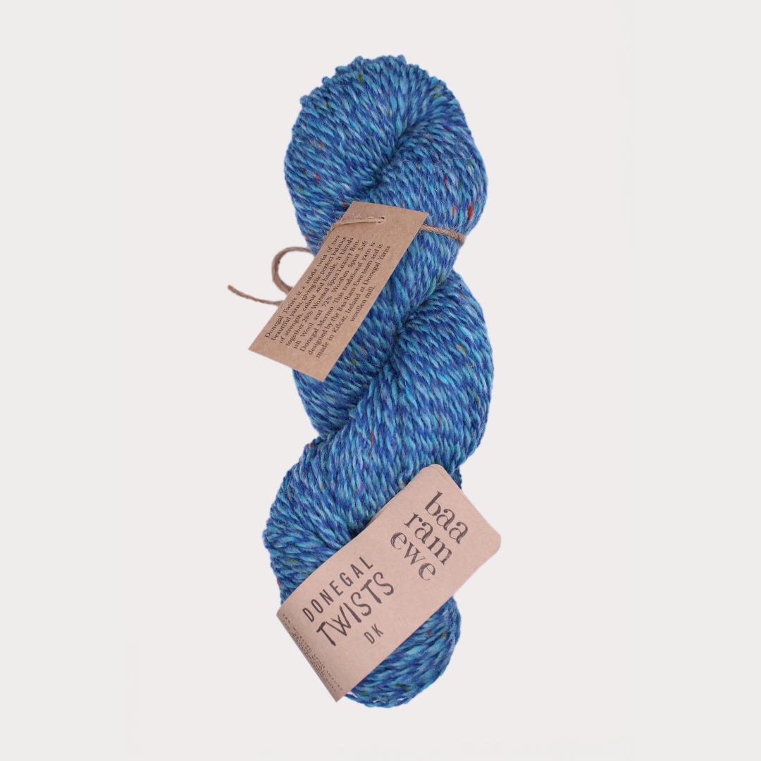 Donegal Twists Pack of 5: 28% Luxury British Wool, 72% Soft Donegal Merino Hand Knitting Wool 100g Hank