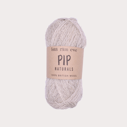 Pip Naturals (Undyed) 4ply Pack Of 10: 100% British Hand Knitting Wool 25g Ball