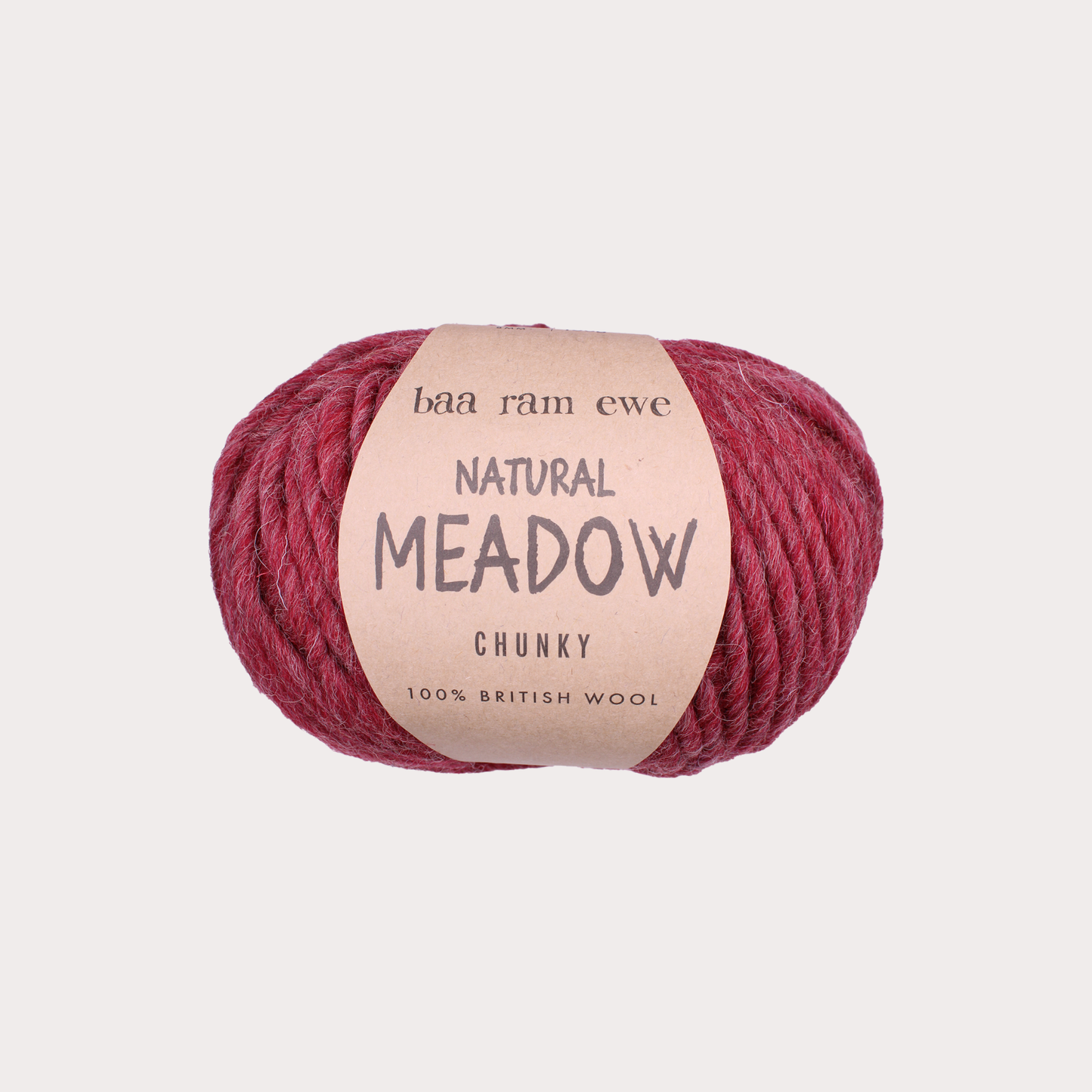 Natural Meadow Chunky Pack of 5: 100% British Hand Knitting Wool 100g Ball