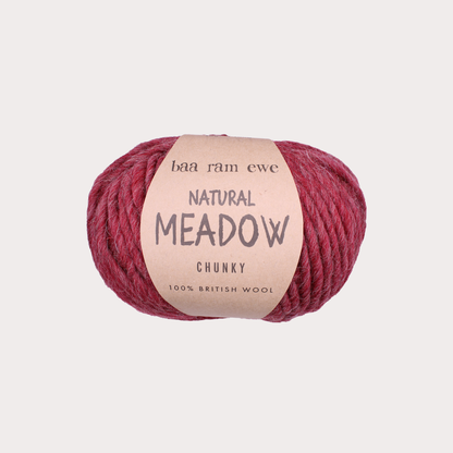 Natural Meadow Chunky Pack of 5: 100% British Hand Knitting Wool 100g Ball