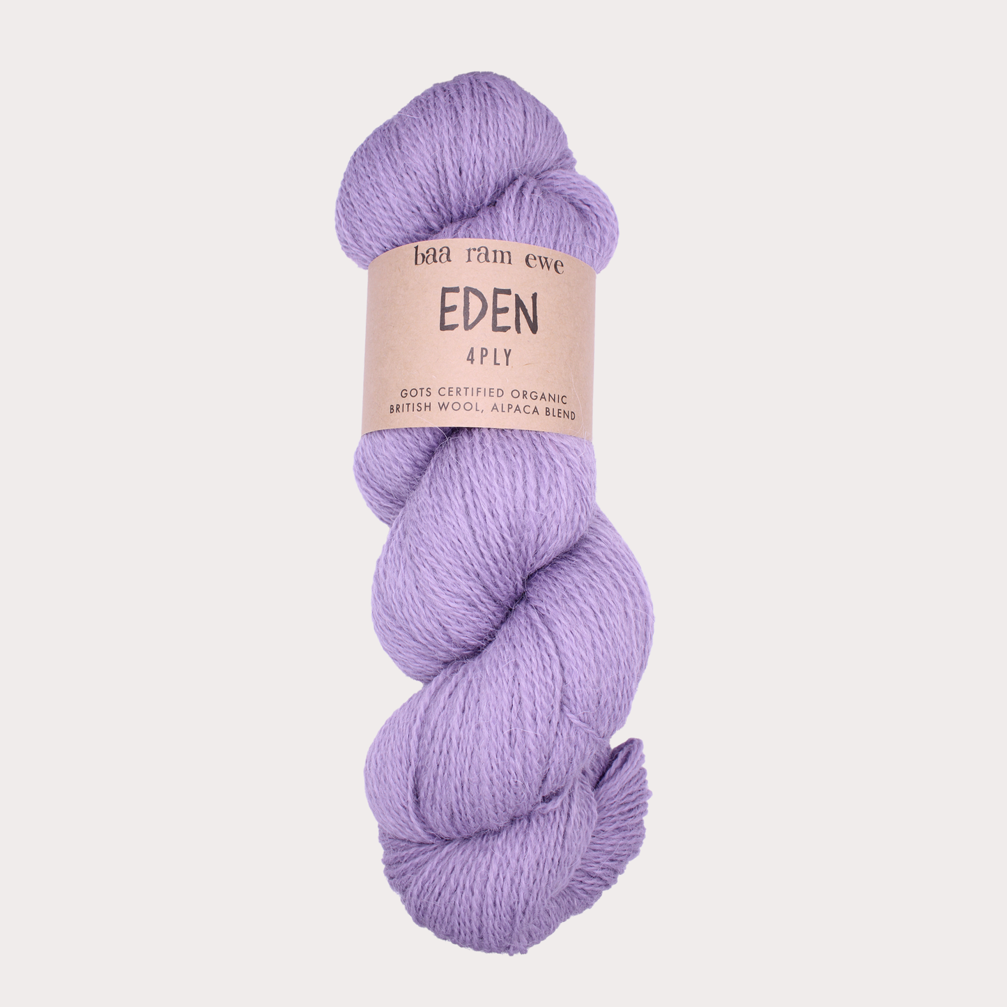 Eden 4Ply Pack Of 5: 70% Organic British Hand Knitting Wool, 30% Alpaca 100g Hank