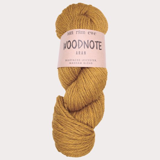 Woodnote Aran Pack Of 5: 34% Bluefaced Leicester, 33% Masham, 33% Merino Hand Knitting Wool 100g Hank