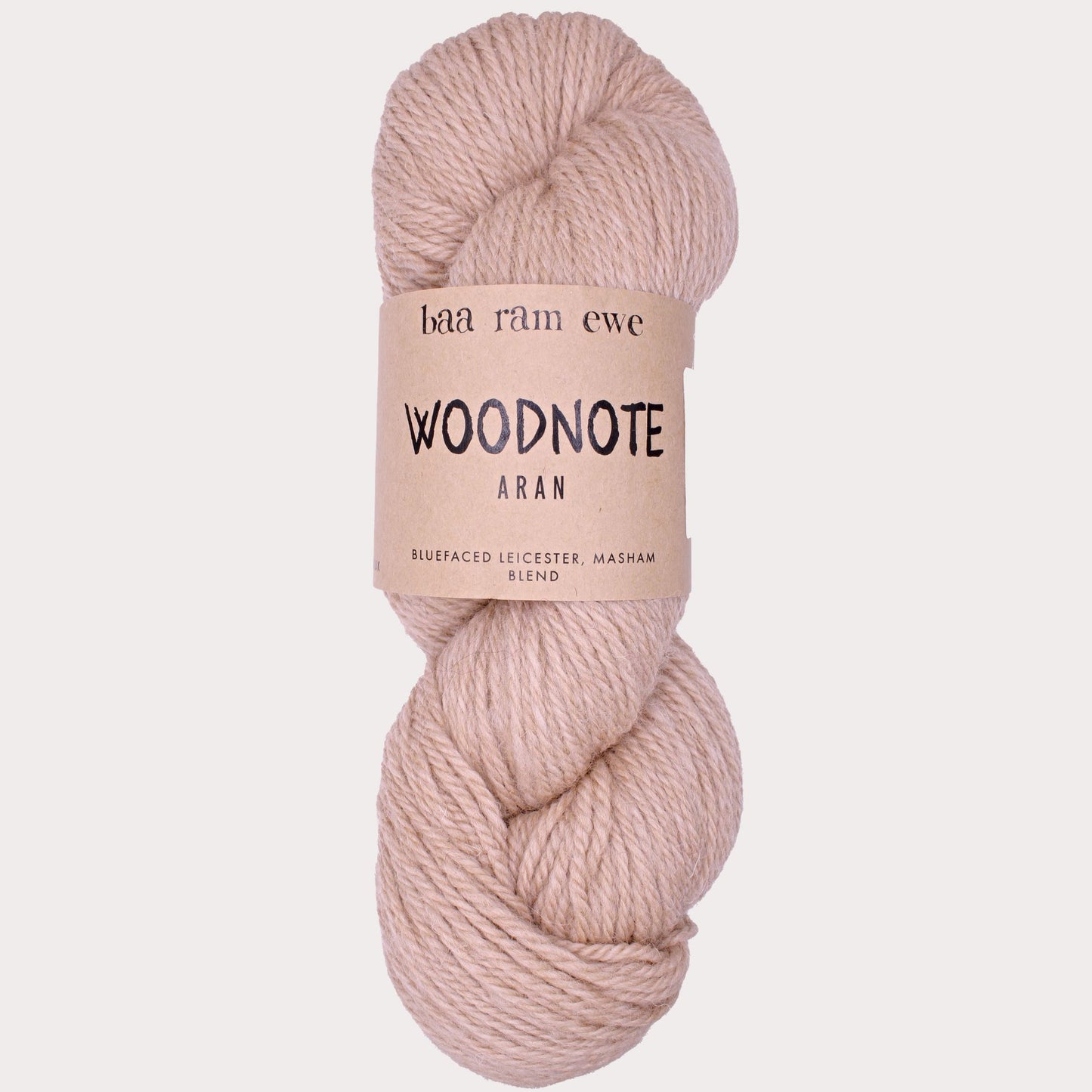 Woodnote Aran Pack Of 5: 34% Bluefaced Leicester, 33% Masham, 33% Merino Hand Knitting Wool 100g Hank