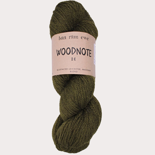 Woodnote DK Pack Of 5: 34% Bluefaced Leicester, 33% Masham, 33% Merino Hand Knitting Wool 100g Hank